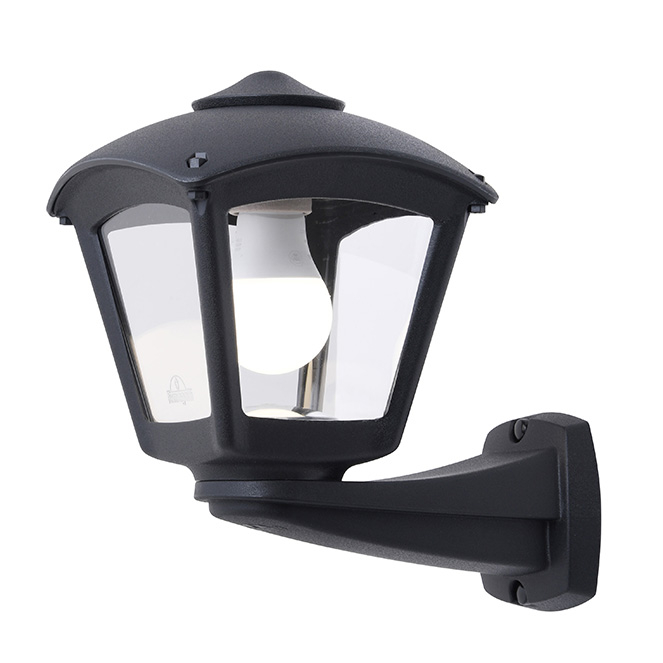 Aplica decorativa gri pentru exterior cu dulie E27 si protectie IP55 [2]