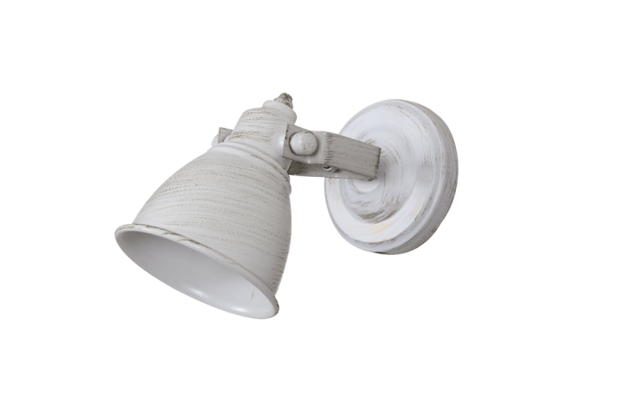 Aplica decorativa de interior alba antichizata din metal cu dulie E27 [2]