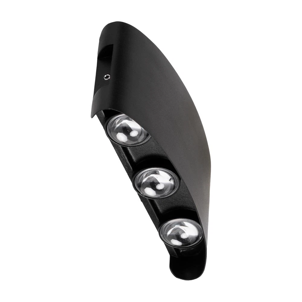 Aplica LED exterior neagra din aluminiu cu lumina calda 3000K si protectie IP54 [2]