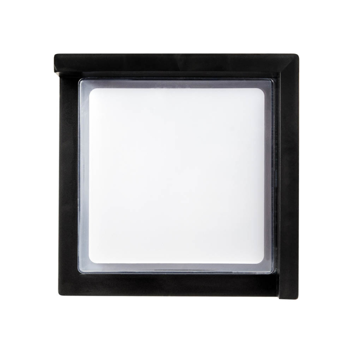 Aplica LED patrata neagra pentru exterior cu lumina rece 6000K si protectie IP65 [2]