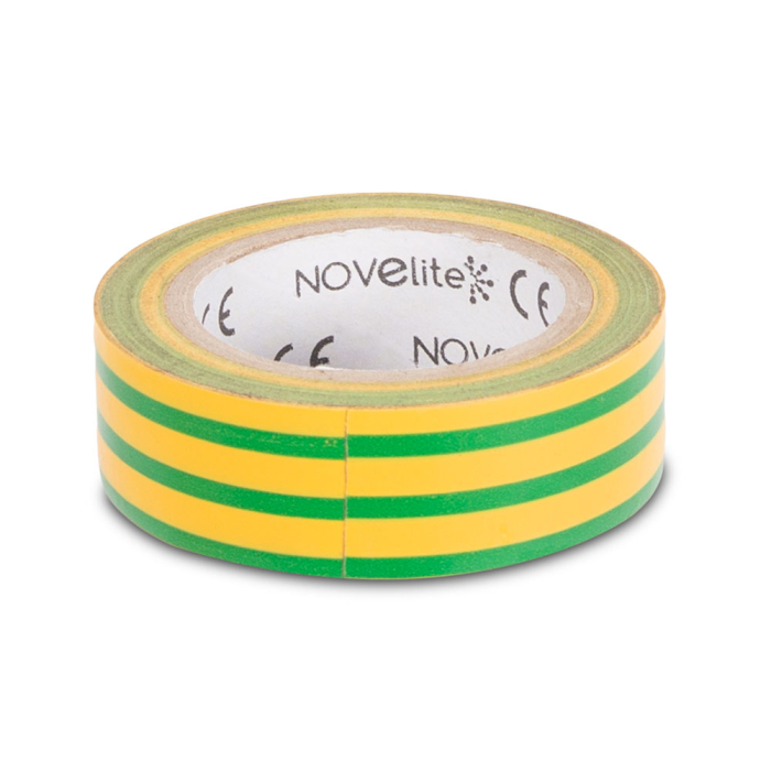 Banda izolatoare ignifuga din PVC verde galben 10 m 19 mm [2]