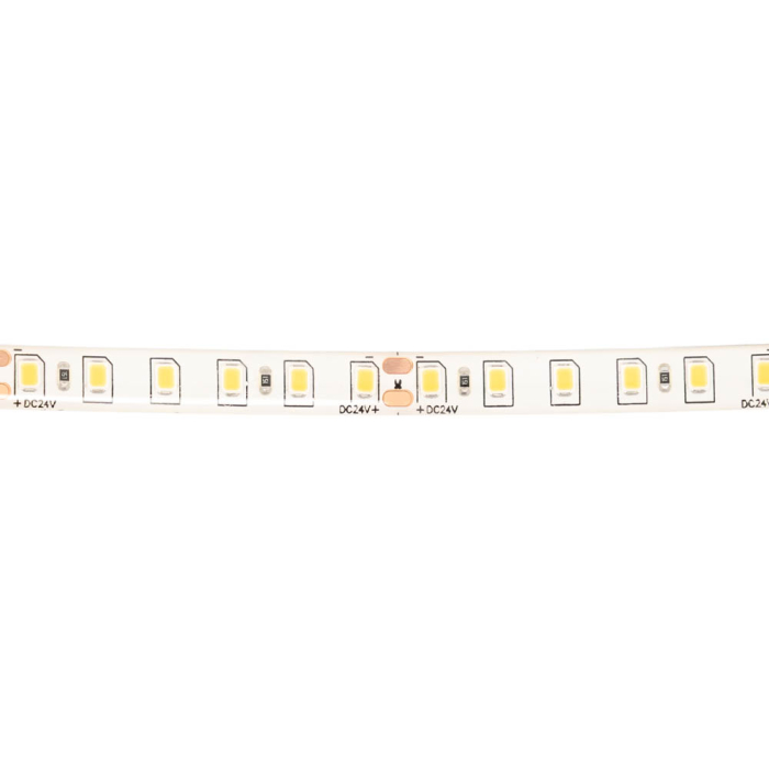 Banda LED 24V 120 LED pe metru 9.6W pe metru lumina calda 3000K IP65 rola 5m [2]