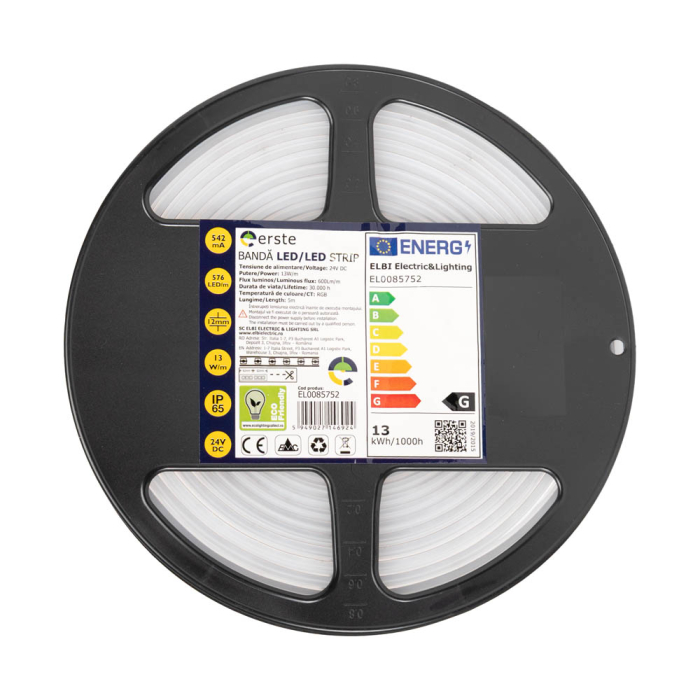 Banda LED COB RGB 24V 13W pe metru IP65 rola 5 metri [2]