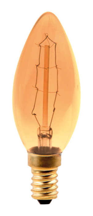 Bec Edison incandescent forma lumanare C35 cu dulie E14 [2]