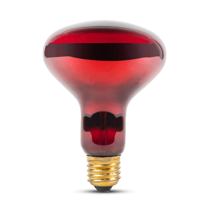 Bec infrarosu R95 rosu de 100 W cu dulie E27 [2]