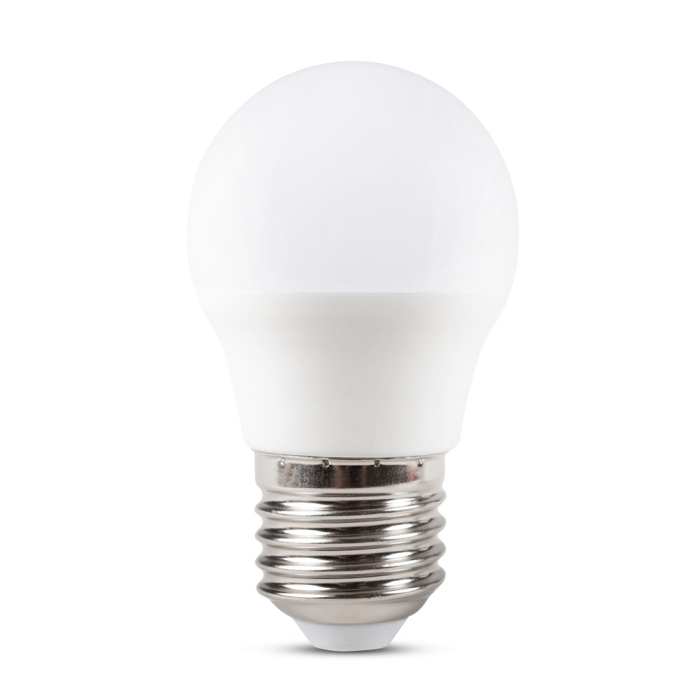 Bec LED sferic 5W cu dulie E27 si lumina rece 6400K [2]
