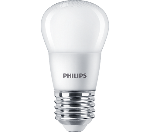 Bec LED sferic P45 mat cu dulie E27 lumina alba calda 2700K [2]