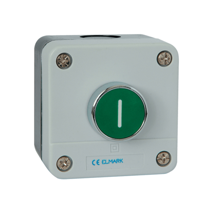 Buton verde cu revenire automata 1NO IP44 pentru comanda electrica [2]