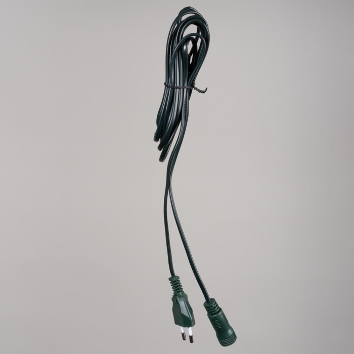 Cablu verde de alimentare cu stecher pentru instalatii luminoase decorative cu lungime de 3 m [2]