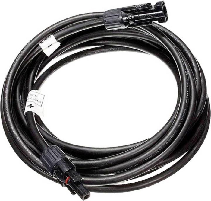 Cablu solar 1 m 6 mm2 cu conectori MC4 tata mama [2]