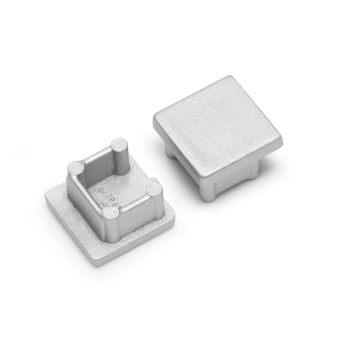 Set 2 capace de capat argintii din ABS pentru profil LED SMART10 [2]