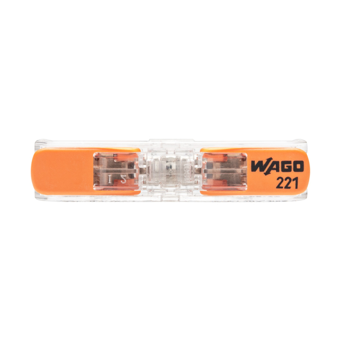Clema de legatura in linie transparenta cu parghie pentru 2 conductori de 0,2 pana la 4 mm2 [2]