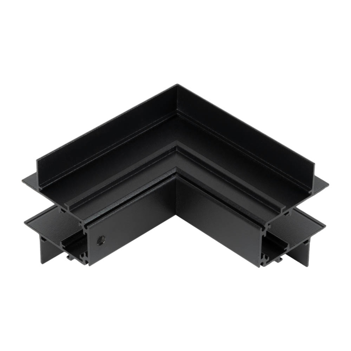 Conector negru colt exterior vertical 90 grade pentru sina magnetica rigips 48V [2]