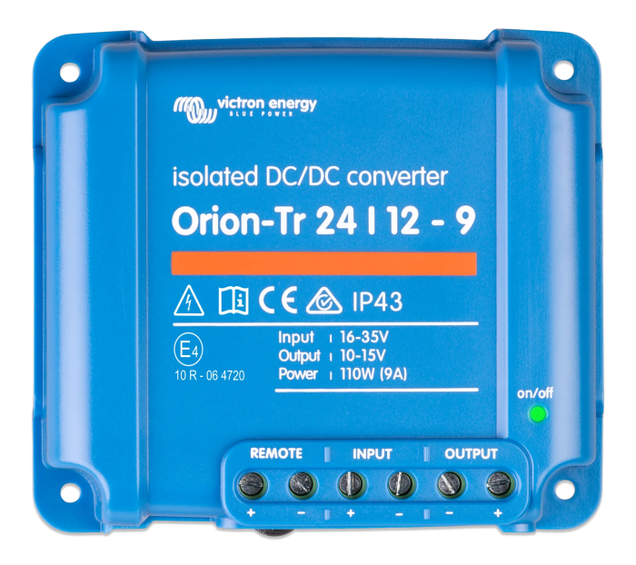 Convertor DC DC izolat Orion Tr 24 12 9A 110W vedere de sus [2]
