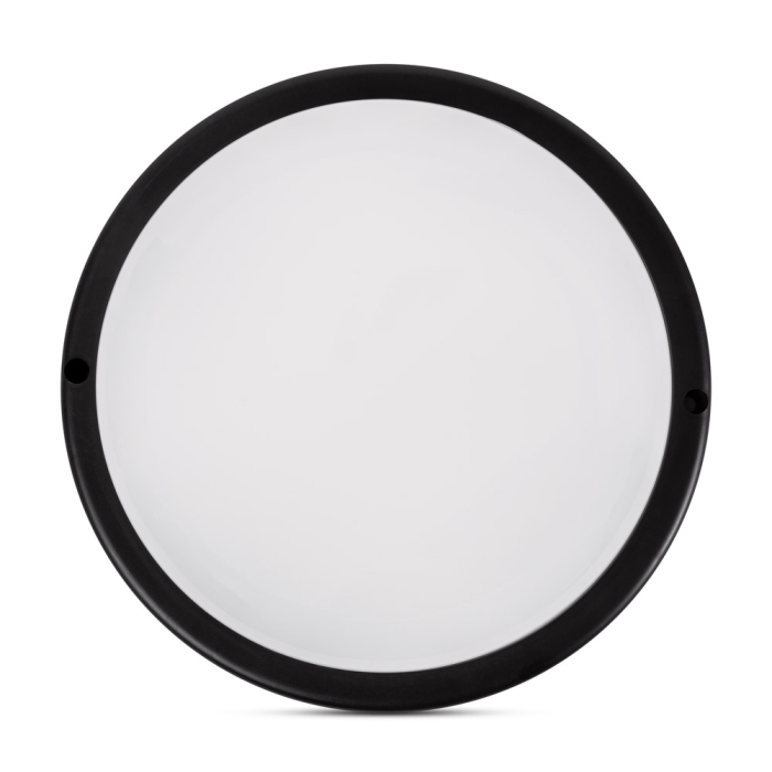 Corp BAT LED rotund mic negru cu dispersor opal IP65 12W lumina rece 6400K [2]