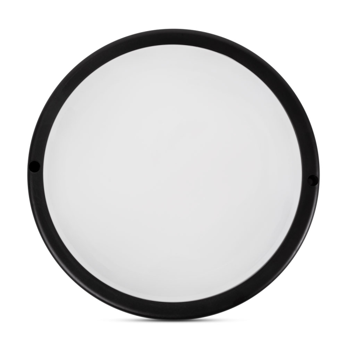 Corp BAT LED rotund mic negru IP65 18W 6400K cu dispersor opal [2]