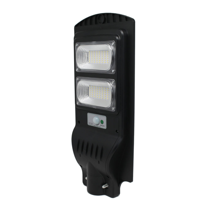 Corp stradal solar LED negru cu senzor de miscare si panou solar integrat [2]