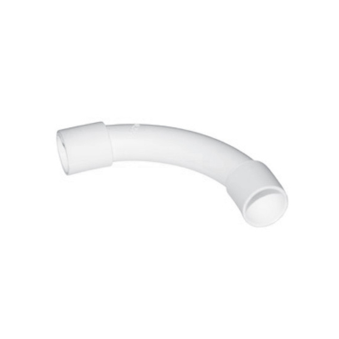 Cot alb din PVC pentru tub rigid de 16 mm la 90 grade [2]