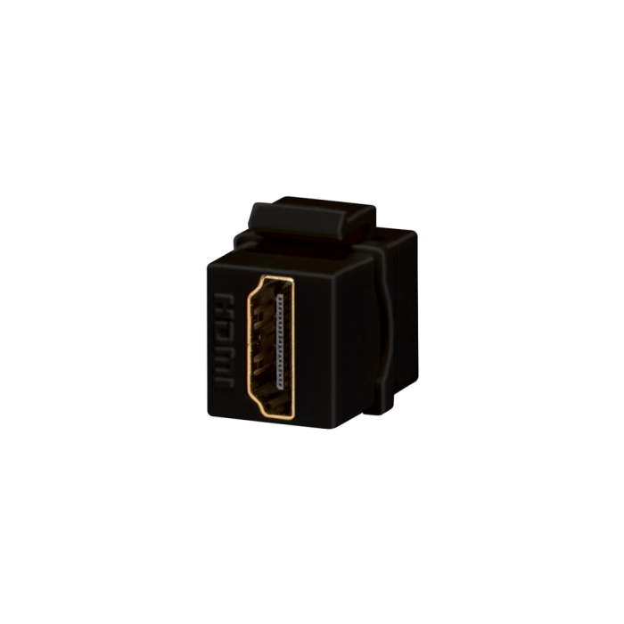 Cupla HDMI mama mama neagra cu montaj Keystone Jack pentru aparataj modular [2]