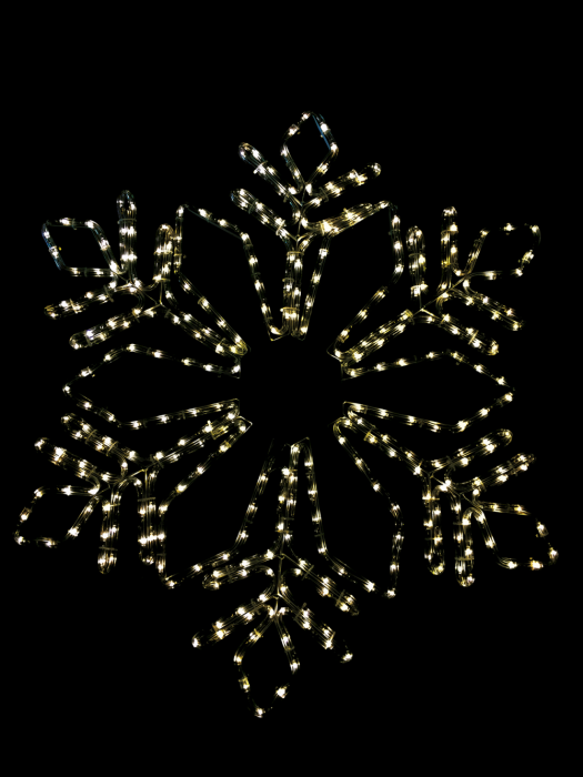 Decoratiune LED fulg de nea cu lumina alb rece pentru exterior 60 x 60 cm IP44 [2]