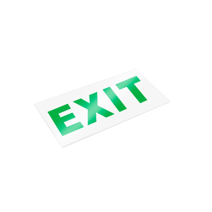 Display EXIT alb pentru corp de iluminat de urgenta VERSO 1 [2]