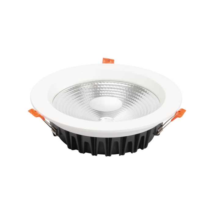 Downlight LED COB fix alb cu reflector transparent 40W 3000K IP20 pentru montaj incastrat [2]