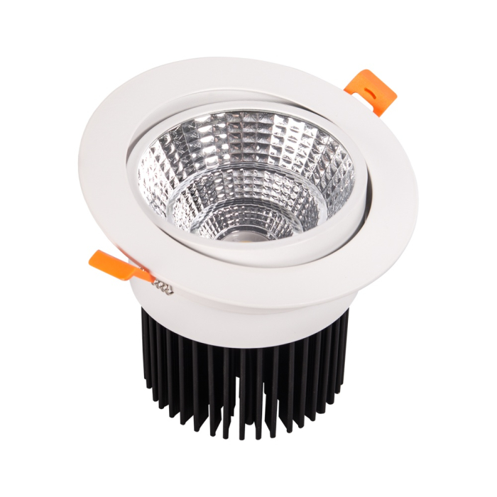 Downlight LED COB reglabil alb cu reflector pentru montaj incastrat [2]
