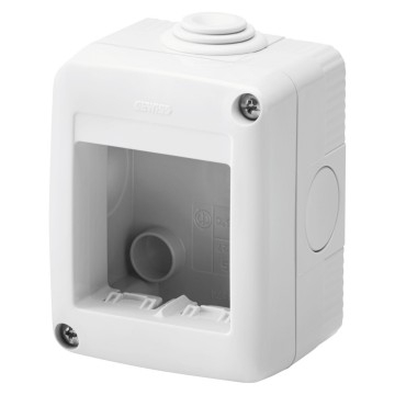 Doza aplicata gri pentru 2 module cu protectie IP40 [2]