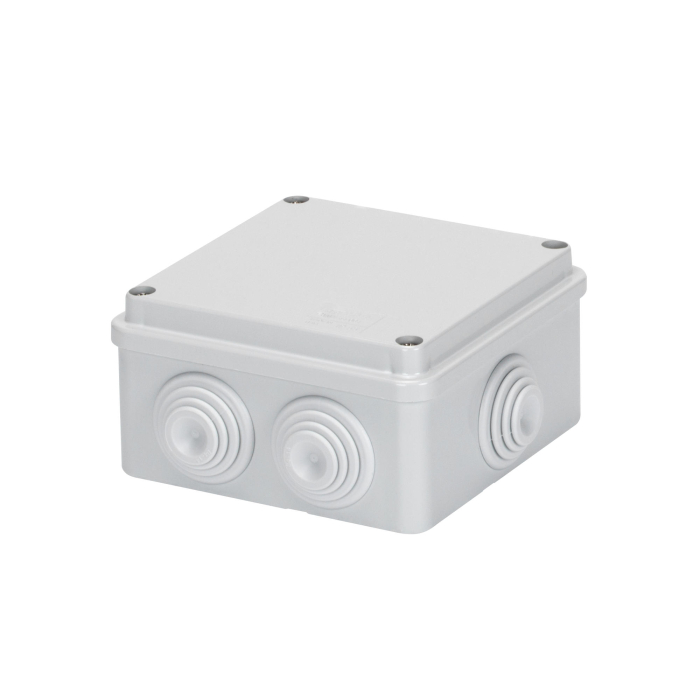 Doza de derivatie gri IP55 pentru montaj aparent cu dimensiuni 100x100x50 mm [2]