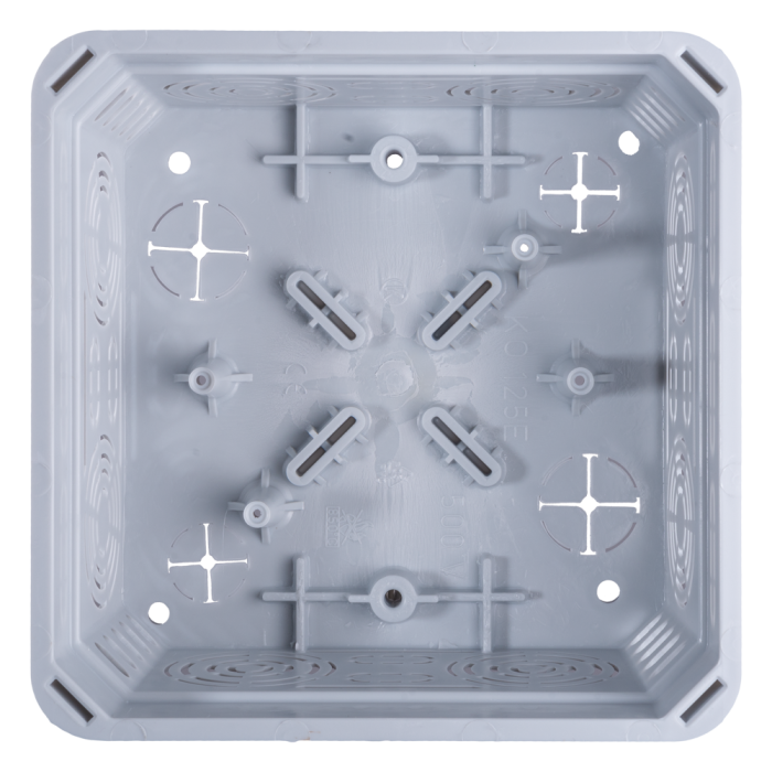 Doza de derivatie incastrata din PVC gri cu capac pentru instalatii electrice [2]