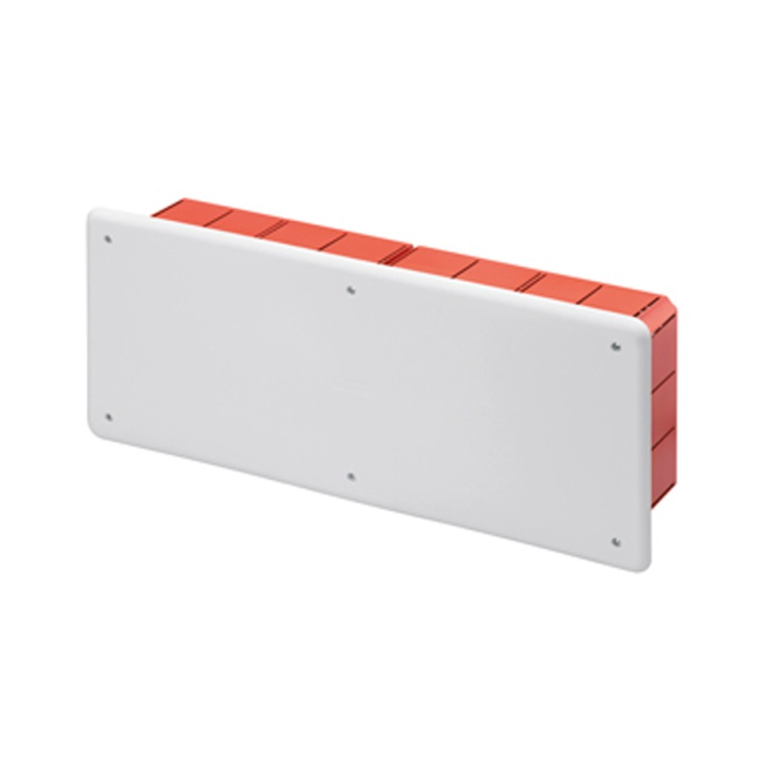 Doza de derivatie incastrata pentru zidarie cu sina DIN integrata si capac alb 392 x 152 x 75 mm [2]