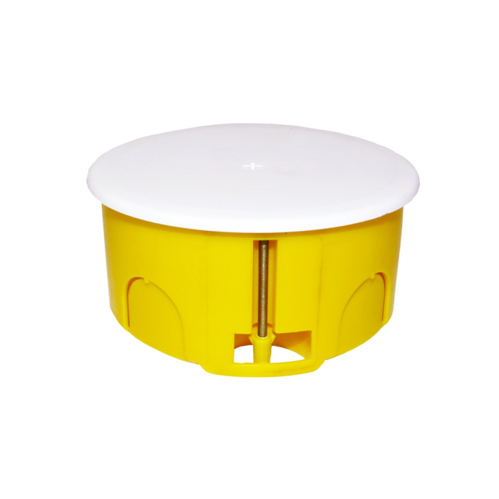 Doza de derivatie rotunda galbena 100 x 50 mm pentru gips carton [2]