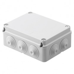 Doza etansa de derivatie patrata gri IP55 120x80x50 mm cu capac insurubat [2]