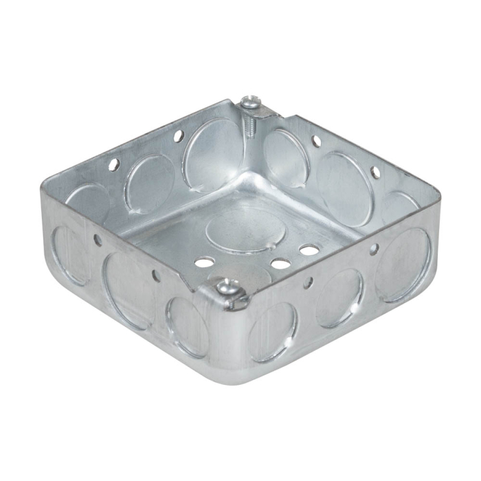 Doza metalica patrata din otel pregalvanizat pentru conexiuni electrice aparente 102x102x38 mm [2]