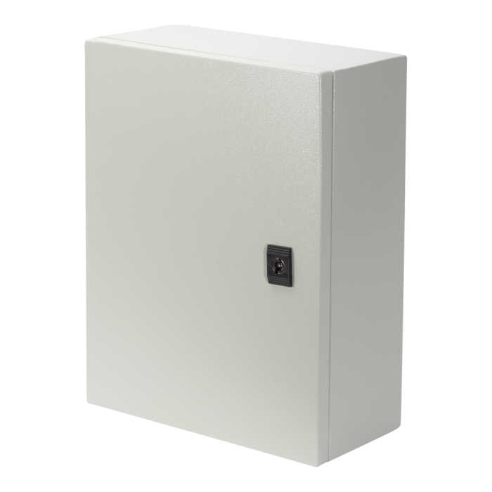 Dulap metalic gri cu contrapanou IP65 pentru montaj aparent 400x300x150 mm [2]