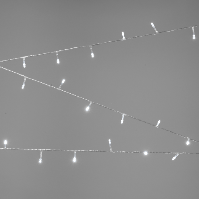 Instalatie decorativa de Craciun alba cu 100 LED-uri si lungime de 8 m [2]