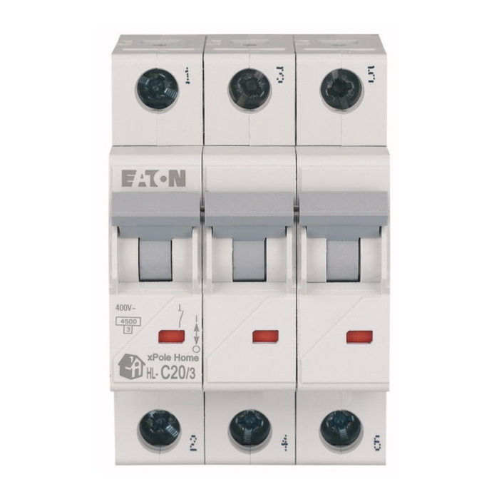 Mini intrerupator automat modular tripolar 20 A curba C 4 5 kA [2]
