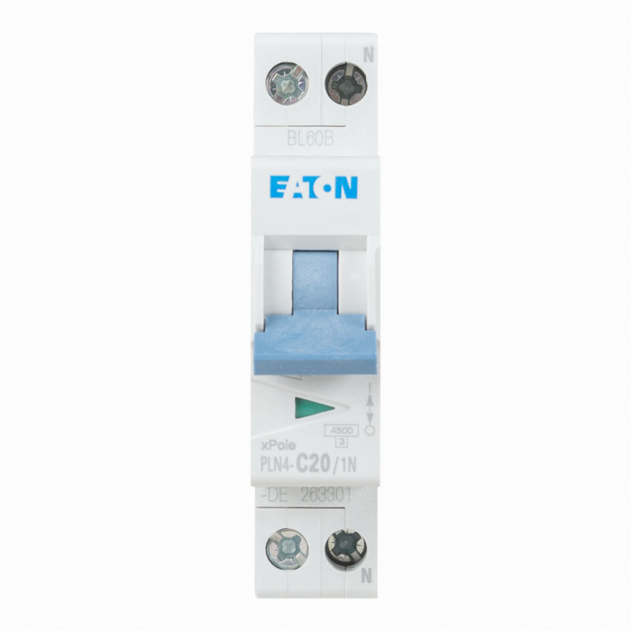 Intrerupator automat modular 1P+N 20 A curba C 4.5 kA pentru sina DIN [2]