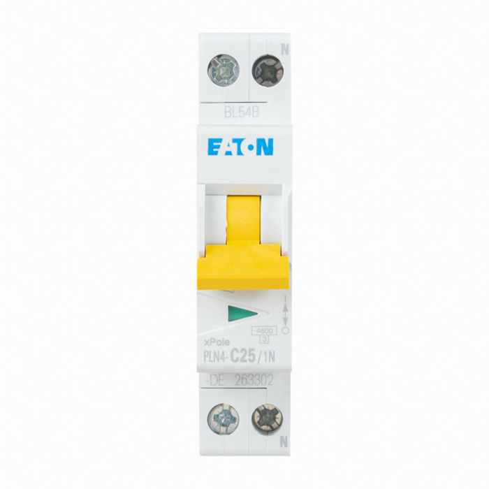 Intrerupator automat modular 25A 1P+N curba C 4.5 kA pentru sina DIN [2]