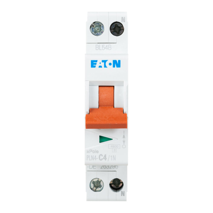 Intrerupator automat modular 1P plus N de 4 A cu curba C si capacitate de rupere 4.5 kA [2]