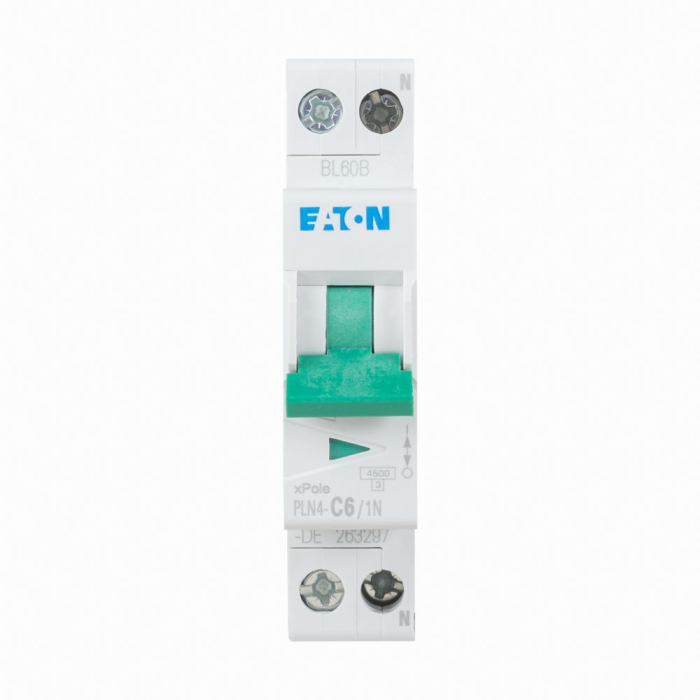 Intrerupator automat modular 6 A 1P+N curba C pentru sina DIN [2]
