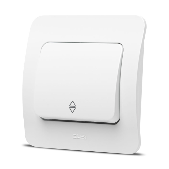 Intrerupator cap scara alb Jazz 10A pentru montaj incastrat [2]