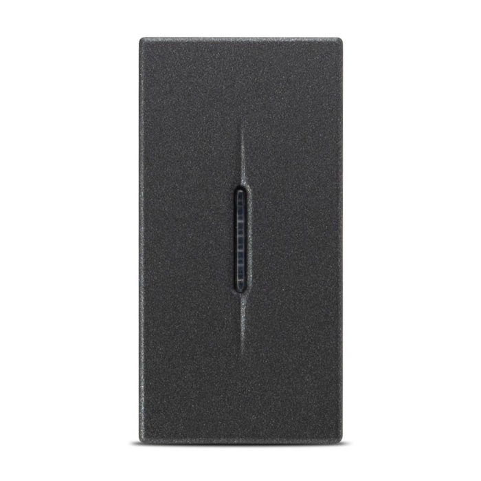 Intrerupator cu LED 1M 10A antracit mat pentru montaj incastrat [2]