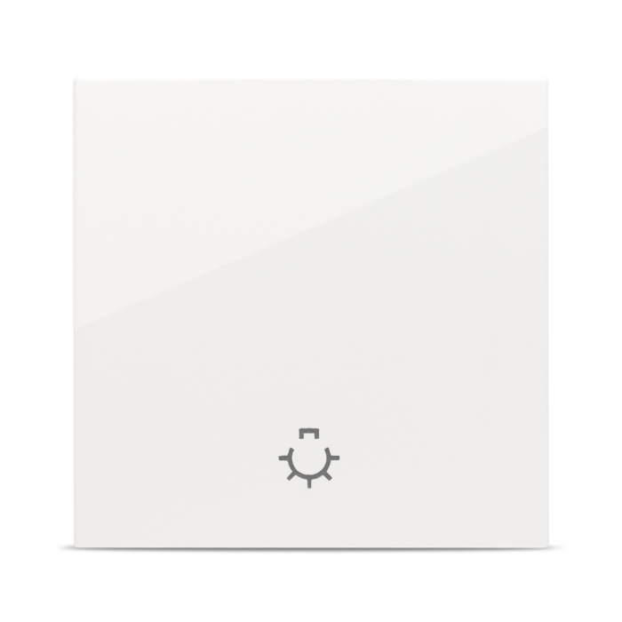 Intrerupator cu revenire modular alb 2M 10A pentru montaj incastrat [2]