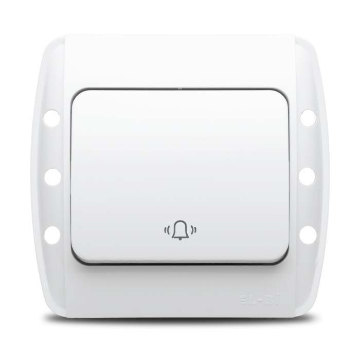 Intrerupator sonerie alb 10A cu revenire automata pentru montaj incastrat [2]
