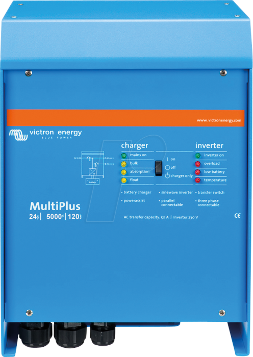 Inverter charger MultiPlus 24V 5000VA 120A 230V VE Bus vedere frontala [2]