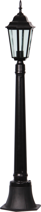 Lampa de gradina neagra Corona 120 cu sticla transparenta dulie E27 si protectie IP44 [2]