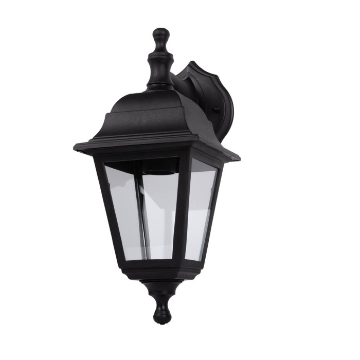 Lampa decorativa neagra pentru gradina cu dulie E27 si protectie IP44 [2]