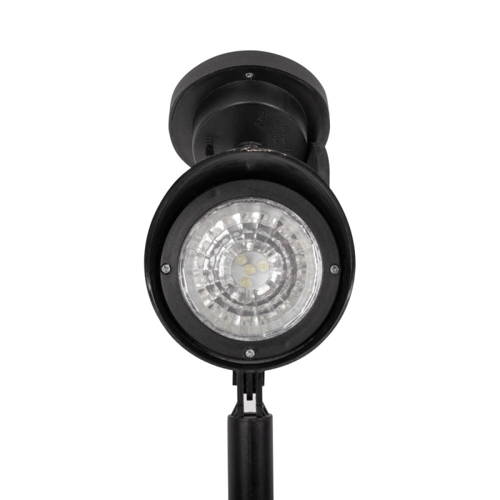 Lampa solara decorativa neagra pentru exterior cu lumina rece 6400K [2]