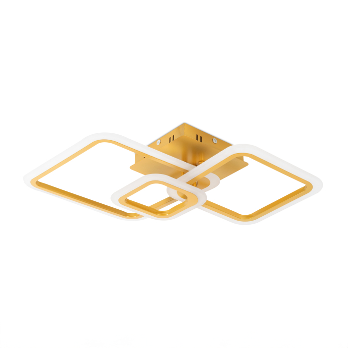 Lustra LED decorativa Row 56W auriu cu alb cu telecomanda pentru iluminat interior [2]